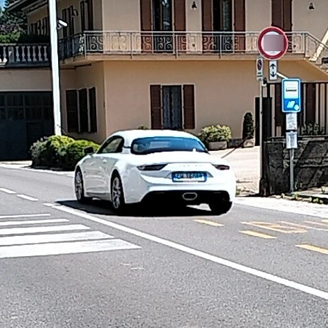 Alpine A110 2022 spotted in Ballabio, Italy
