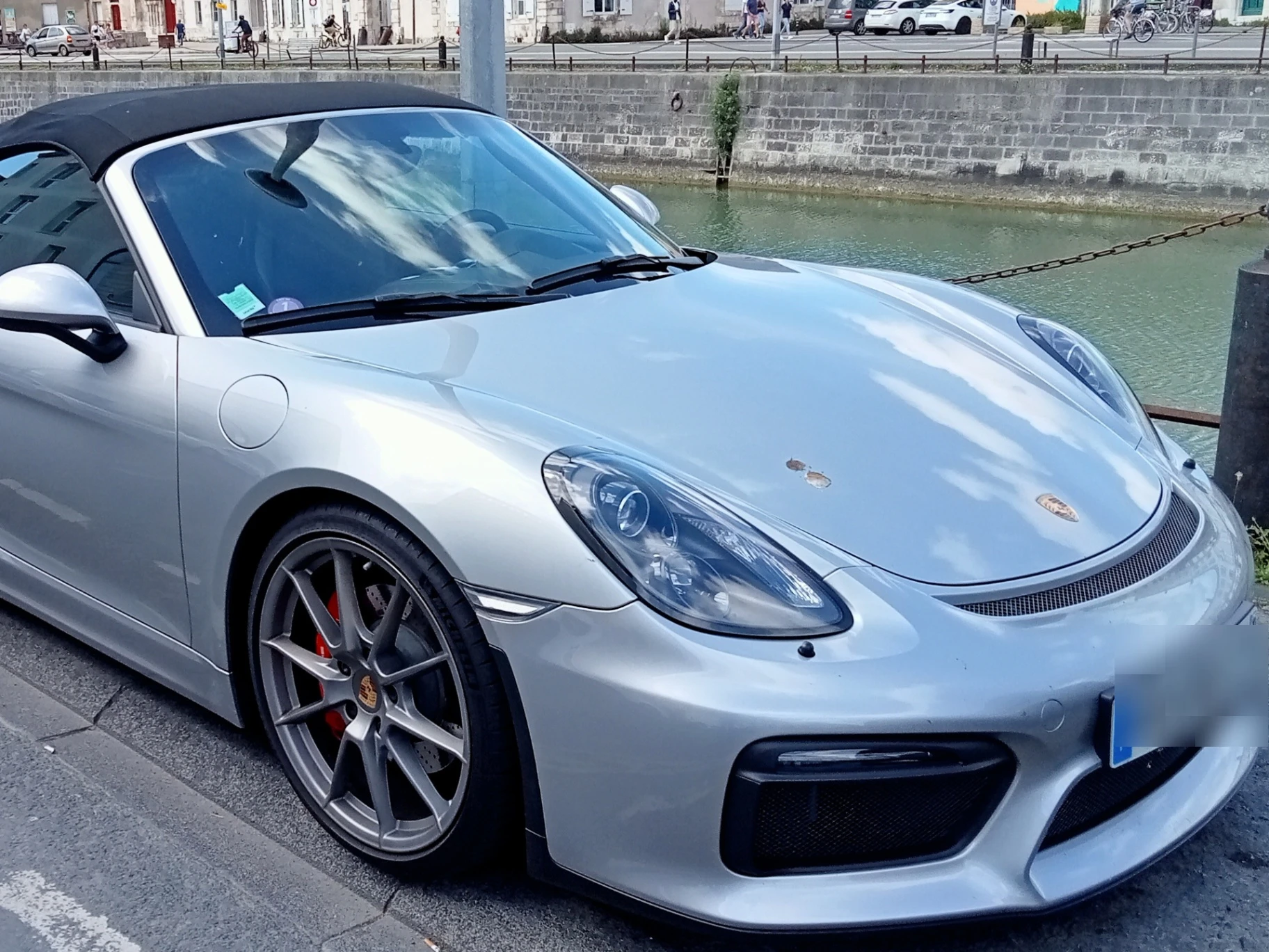 Porsche 718 Spyder spotted in La Rochelle, France