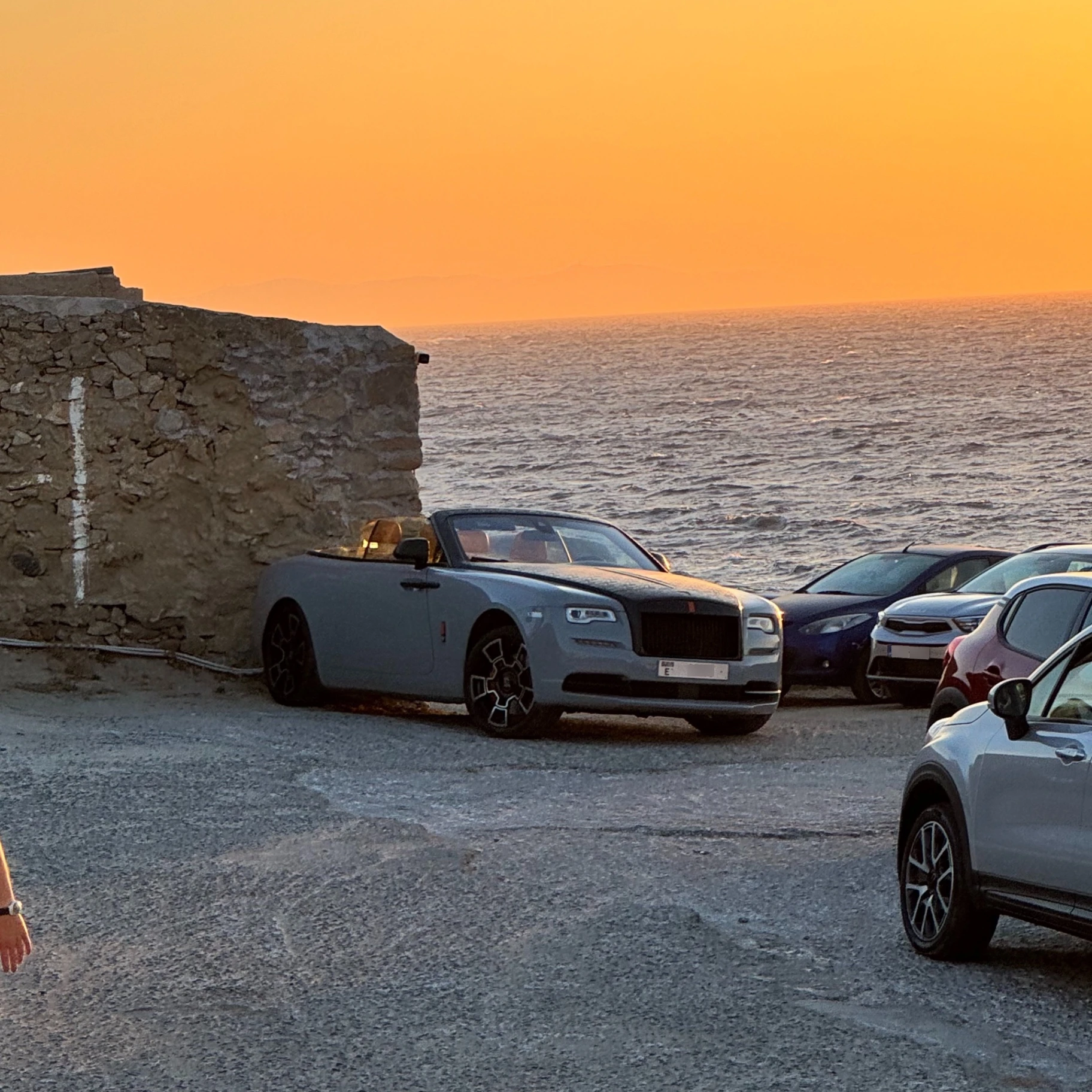 Rolls-Royce Dawn Silver Bullet Collection spotted in , Greece