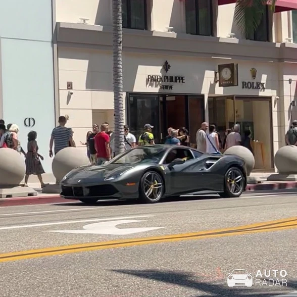 Ferrari 488 GTB spotted in Beverly Hills, United States
