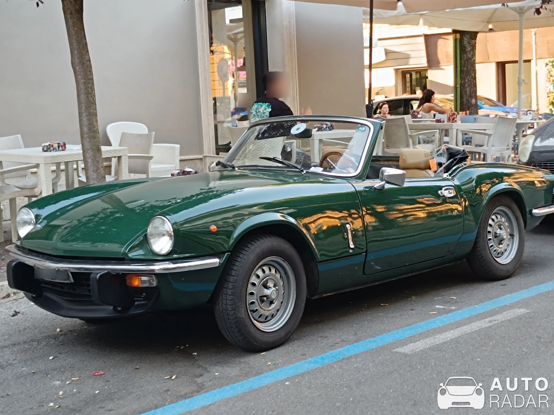 Triumph Spitfire spotted in Fiuggi, Italy