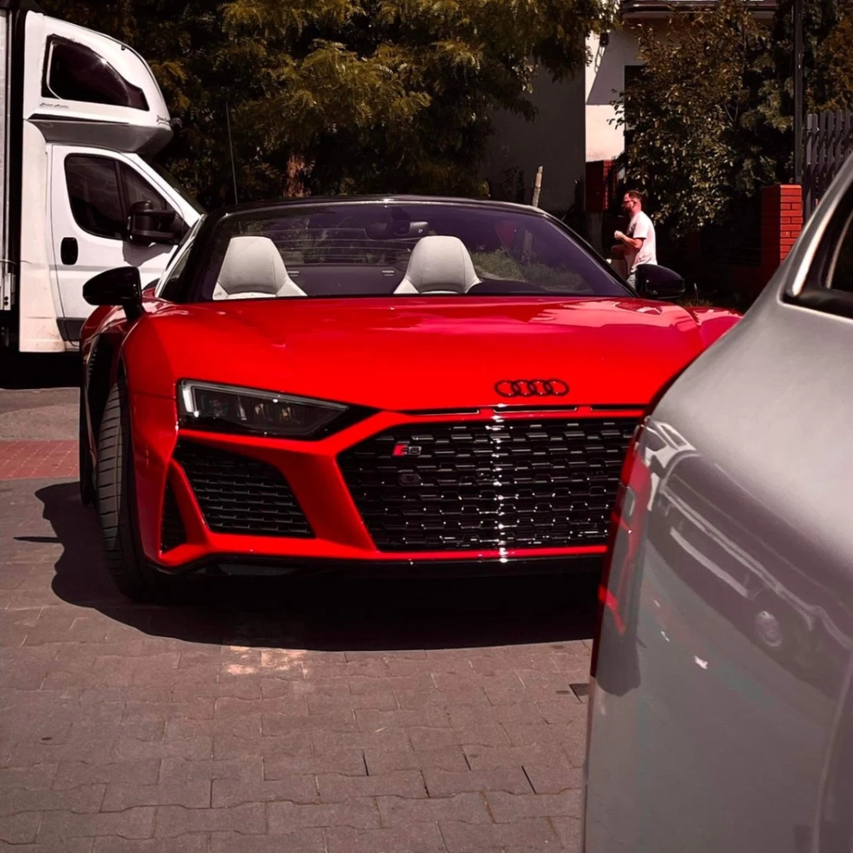 audi R8 spotted in Turek, Polska