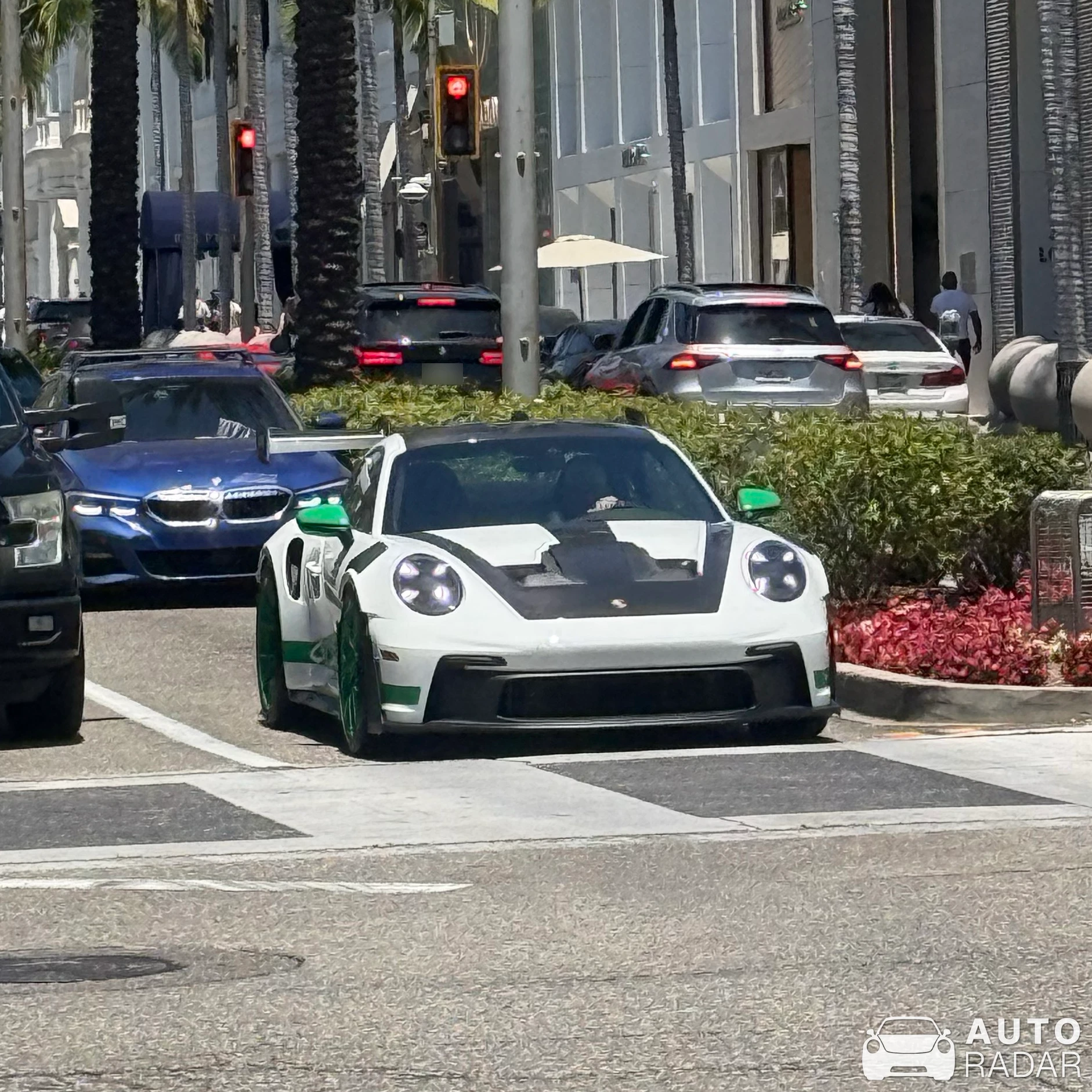 Porsche 992 GT3 RS Tribute to Carrera RS spotted in Beverly Hills