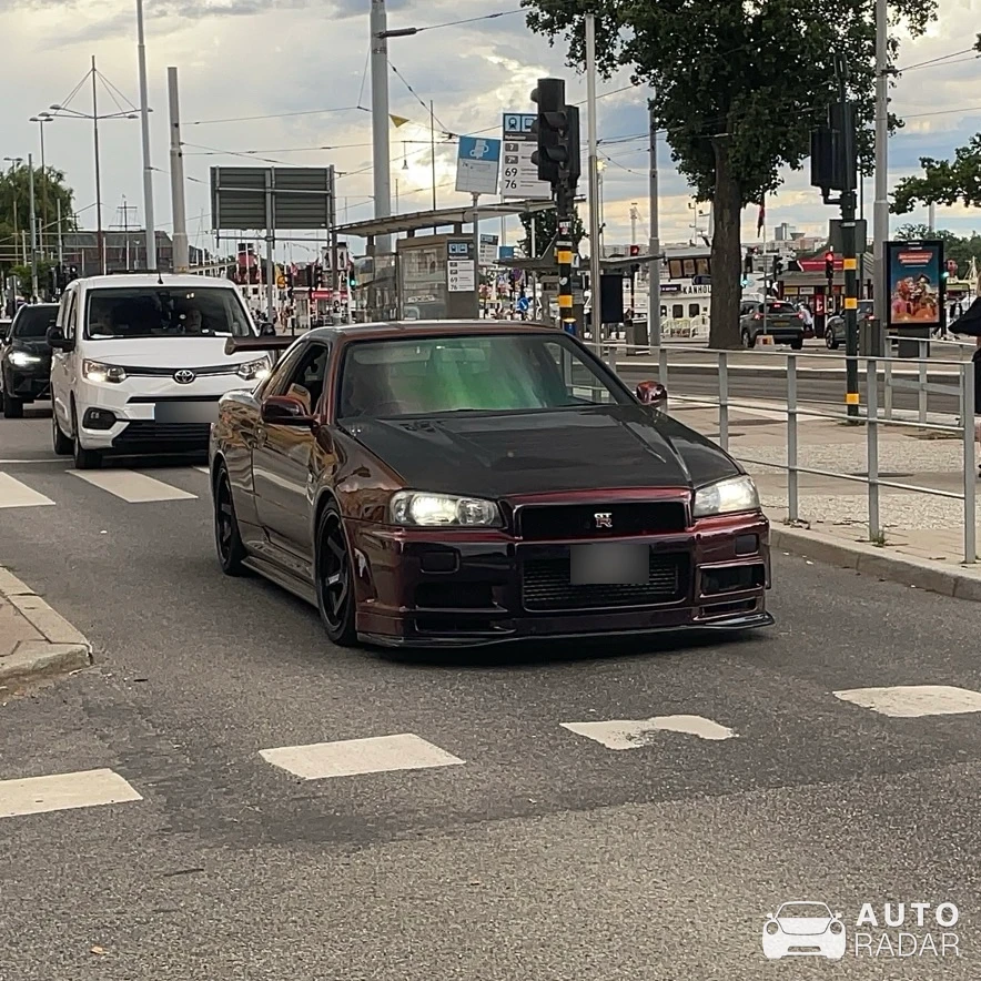 Nissan Skyline R34 GT-R spotted in Stockholm