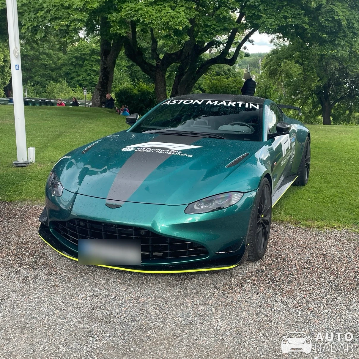 Aston Martin V8 Vantage Formula 1 Edition spotted in Skokloster