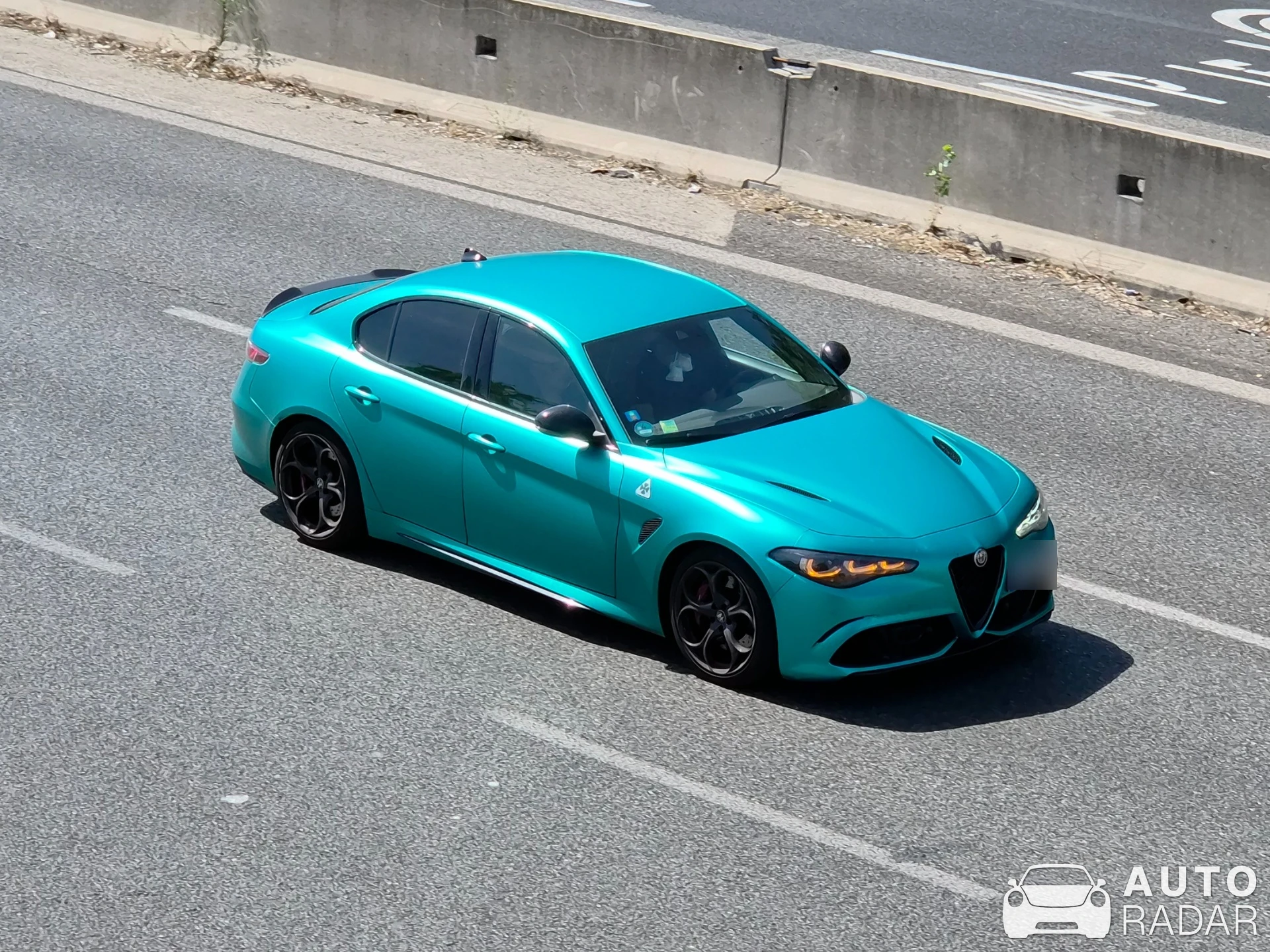 Alfa Romeo Giulia Quadrifoglio spotted in Milano