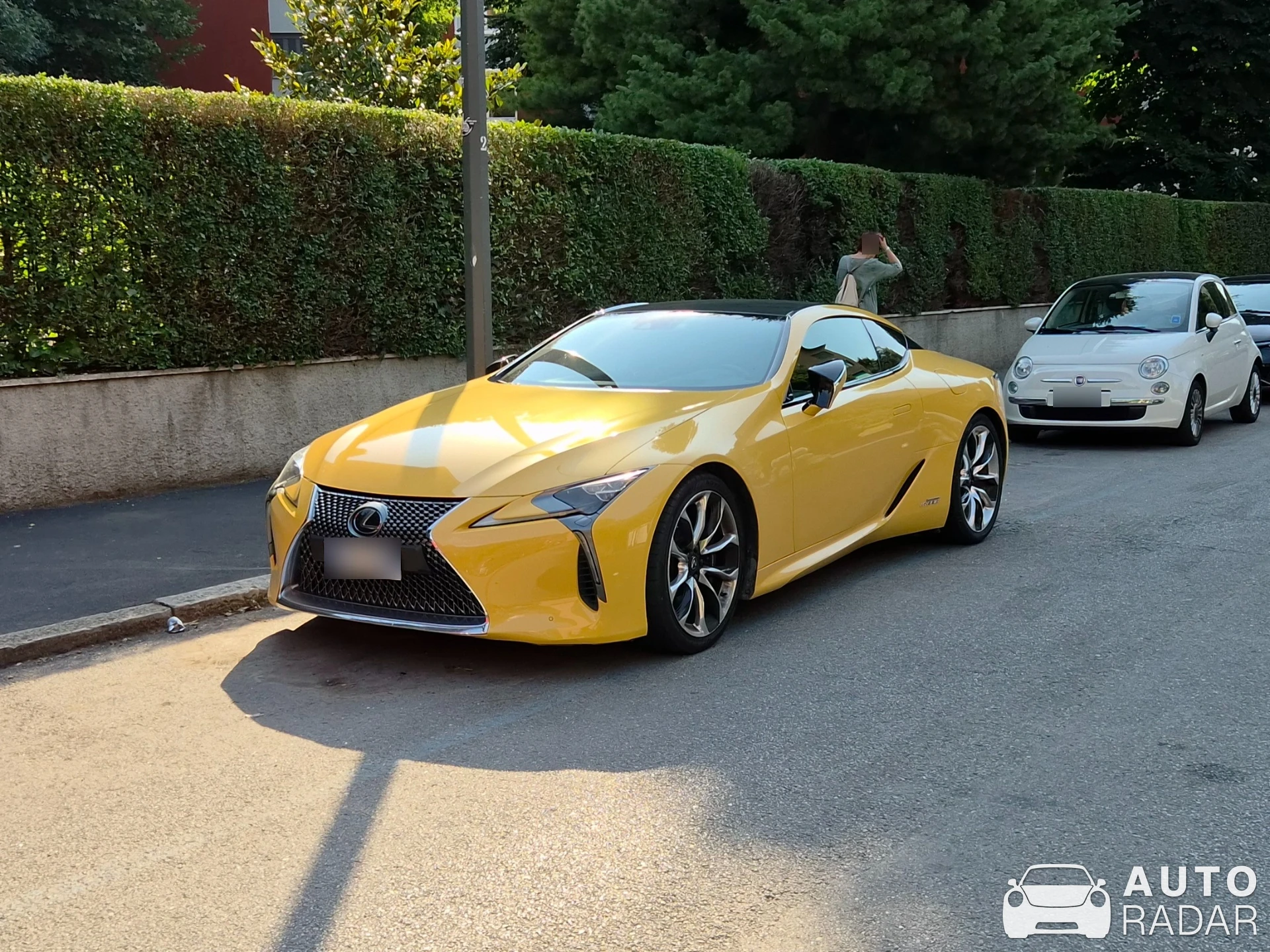 Lexus LC 500h spotted in Milano