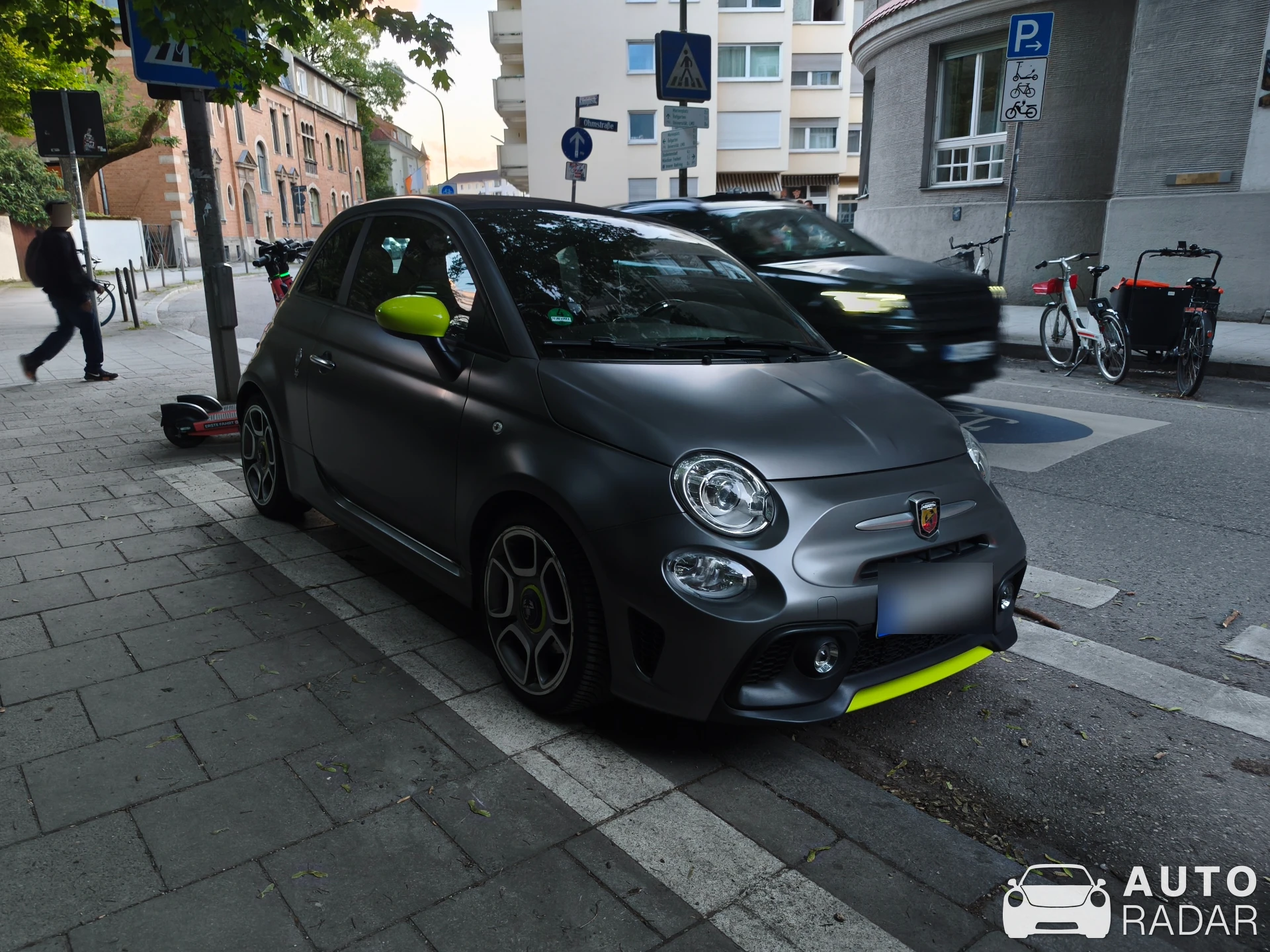 Abarth 595 Pista 70th Anniversary Edition spotted in München