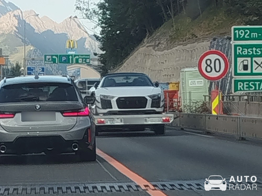 Audi R8 Type 4S spotted in Bolzano
