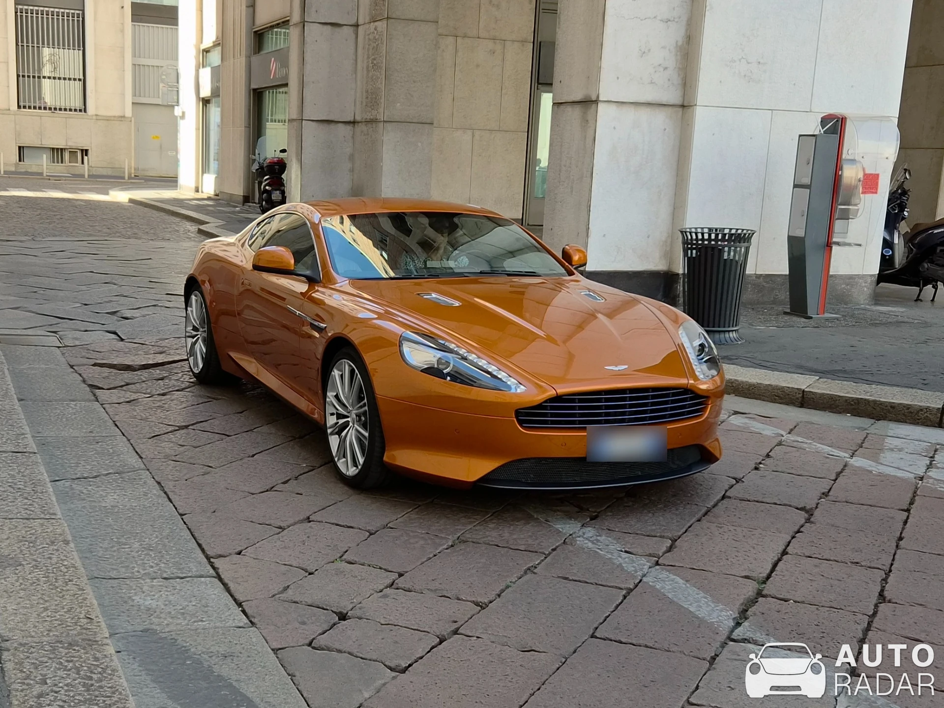 Aston Martin Virage spotted in Milano
