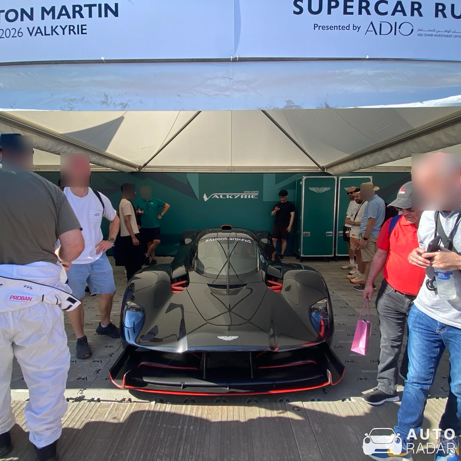 Aston Martin Valkyrie spotted in Worthing