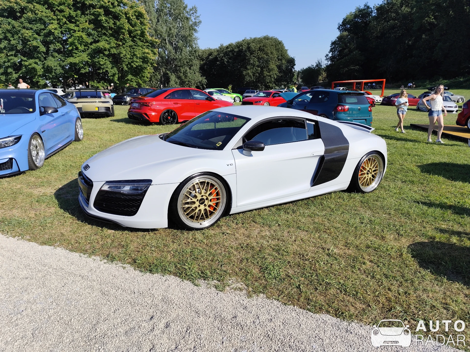 Audi R8 V10 spotted in Monzambano