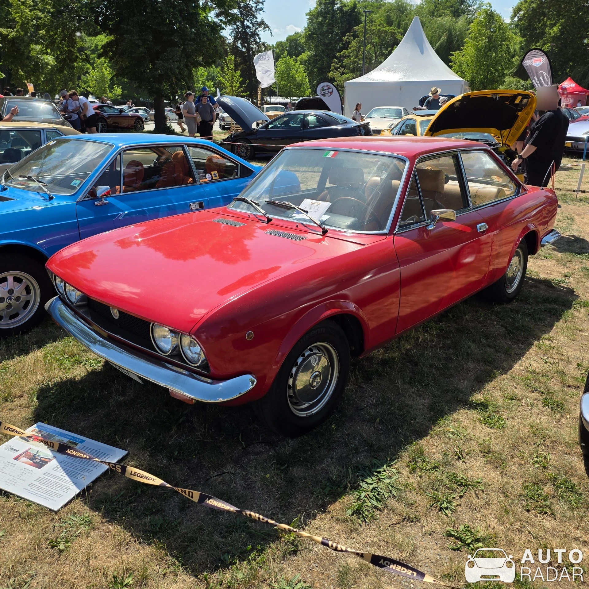 Fiat 124 Sport Coupé spotted in Praha