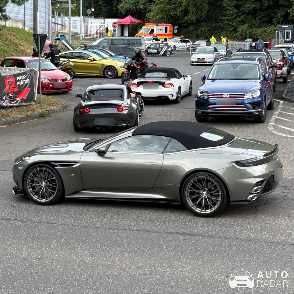 Aston Martin DB12 Volante spotted in Adenau