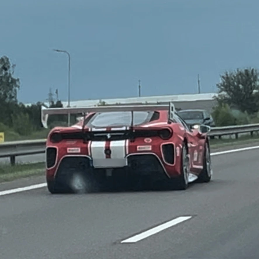 Ferrari 488 Challenge EVO spotted in Kaunas, Lithuania