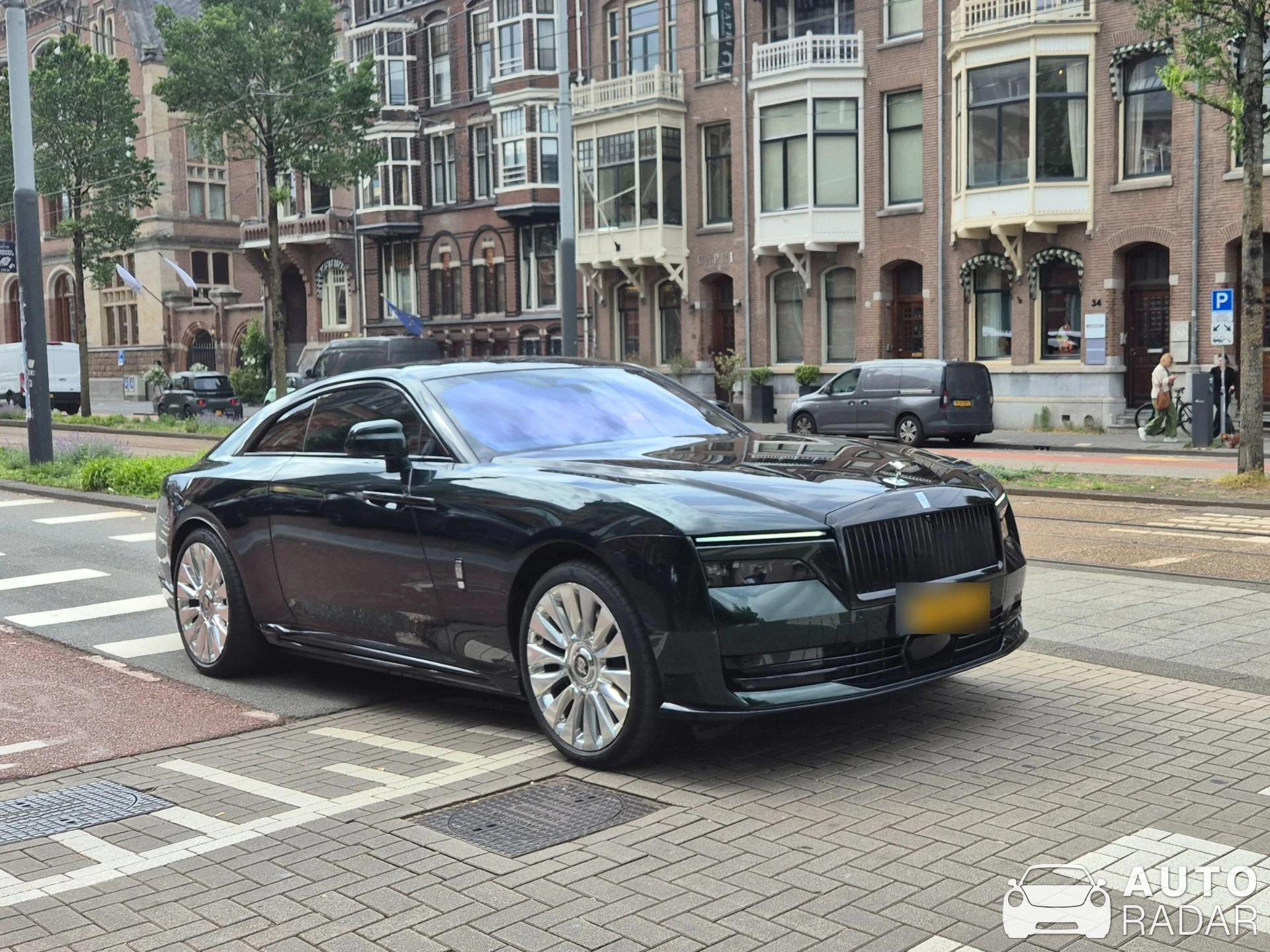 Rolls-Royce Spectre Black Badge spotted in Amsterdam, Netherlands