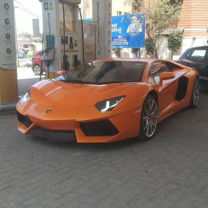 Lamborghini Aventador S spotted in Bengaluru, India