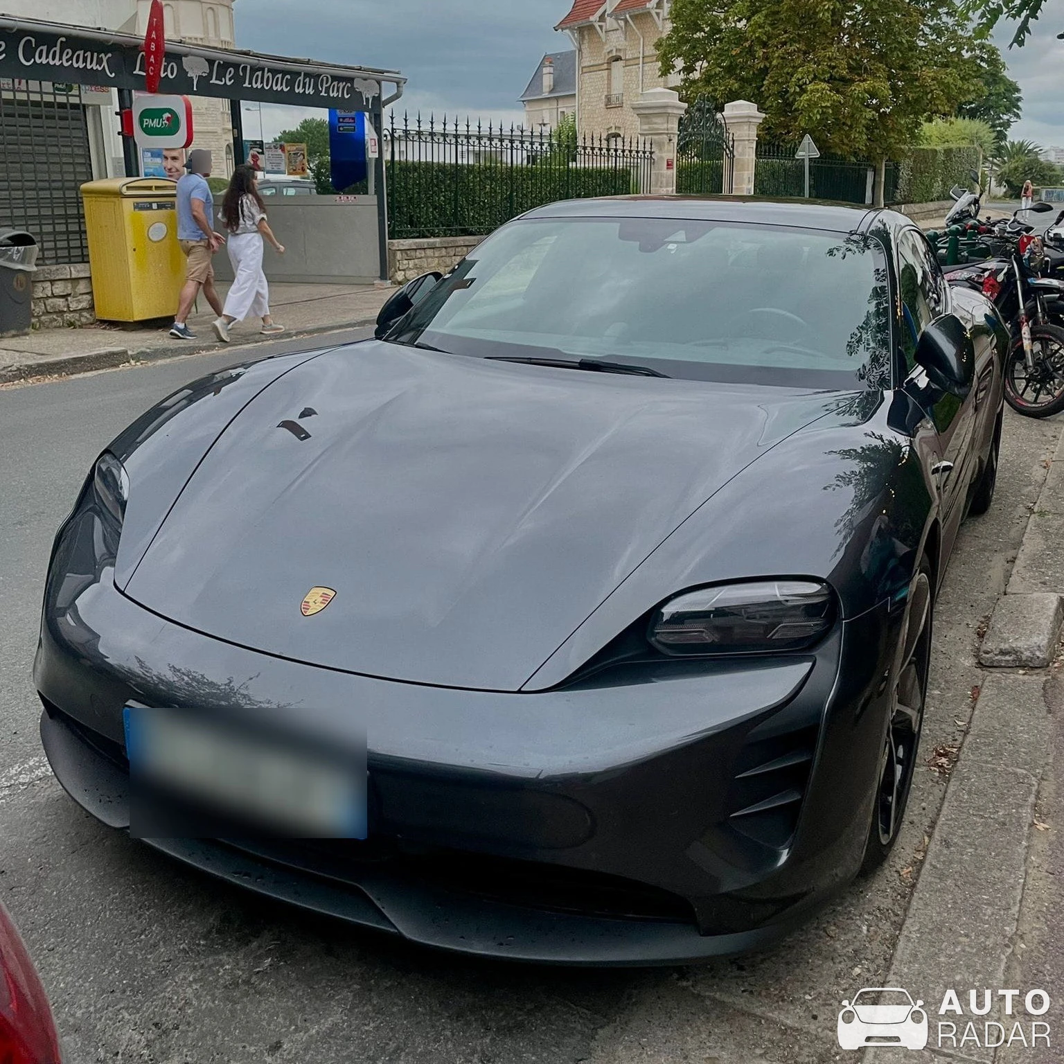Porsche Taycan Turbo S spotted in Royan, France