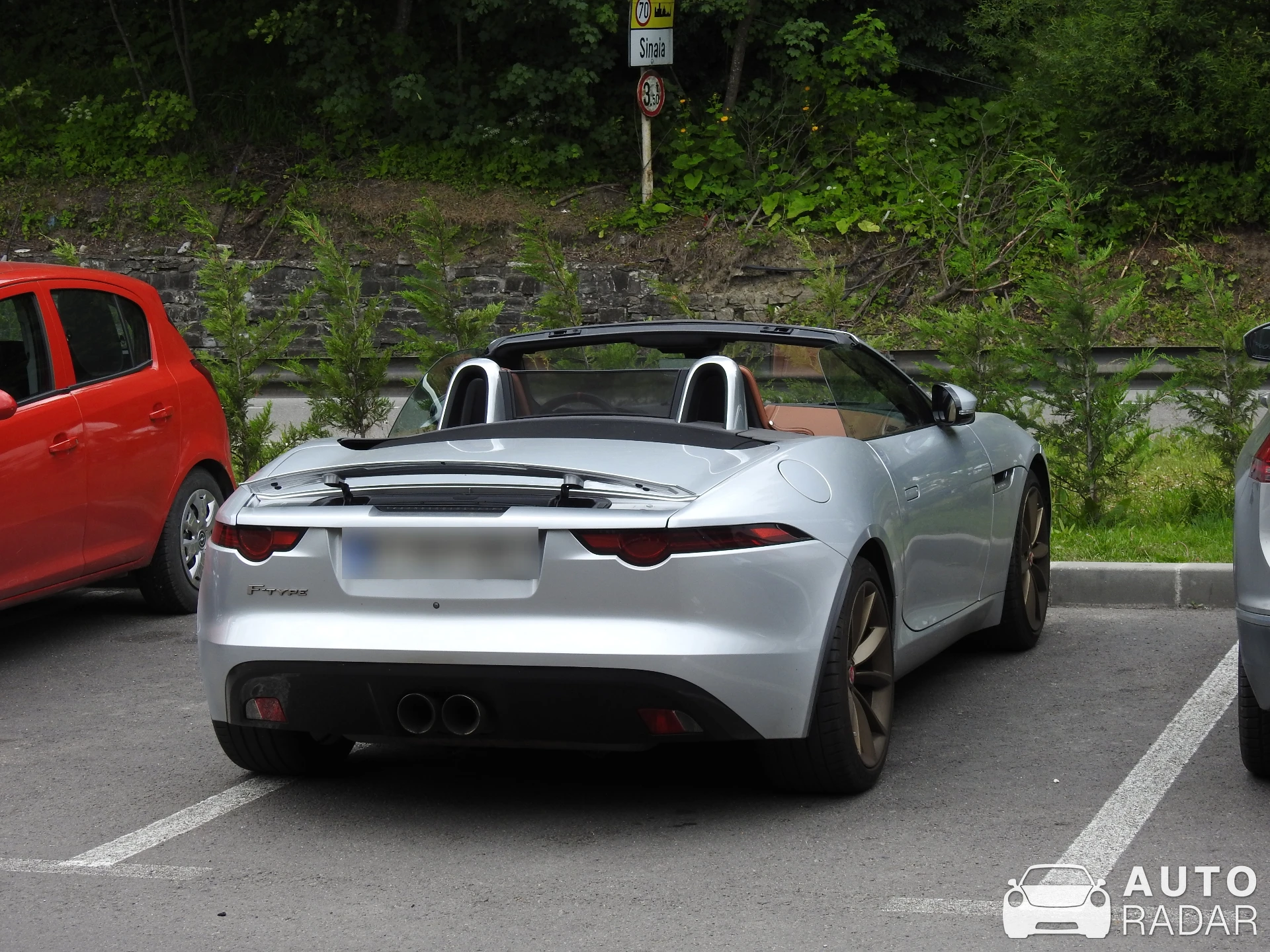 Jaguar F-Type S Convertible spotted in Sinaia