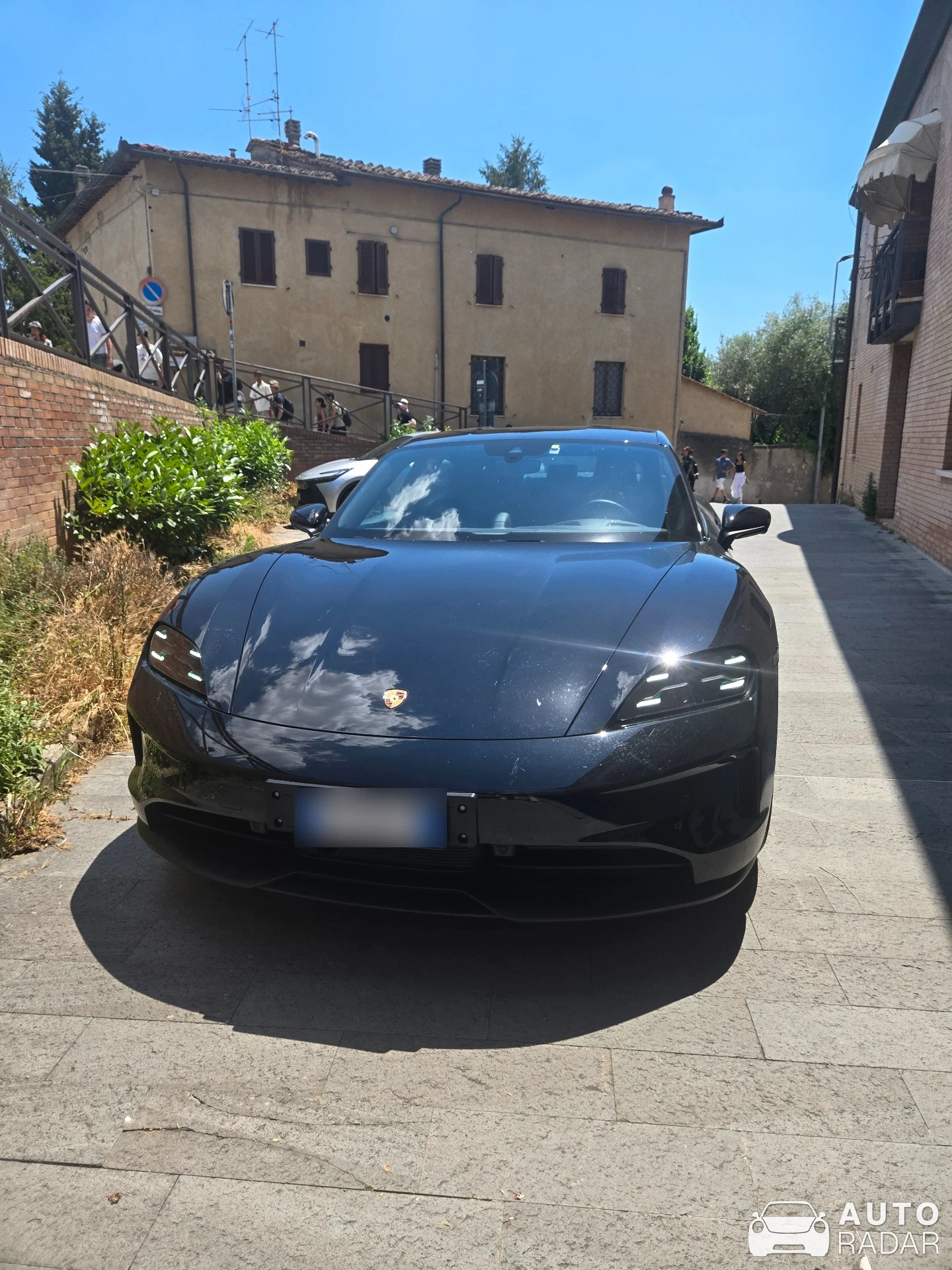 Porsche Taycan 4 spotted in Castelfiorentino