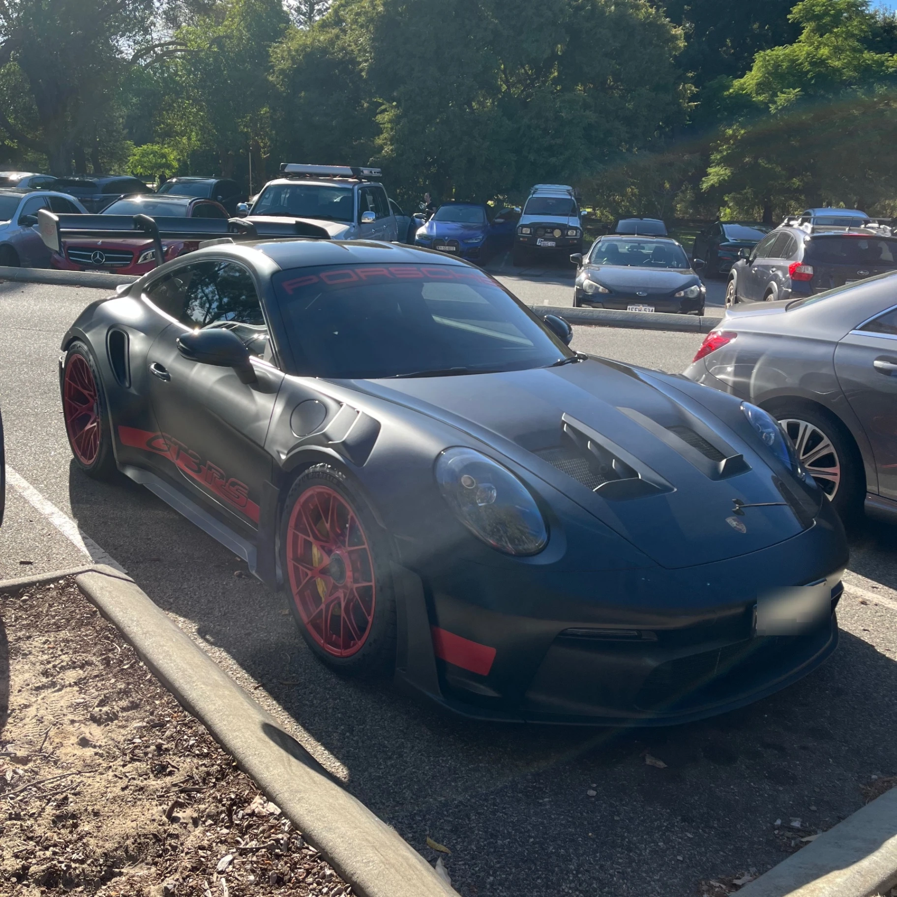 Porsche 992 GT3 RS spotted in Kings Park, Australia