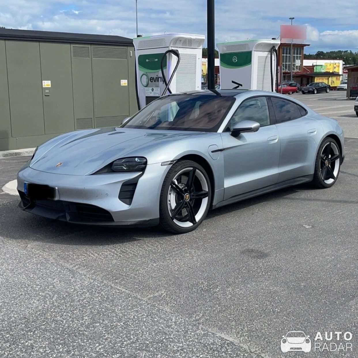 Porsche Taycan spotted in Birsta, Sweden