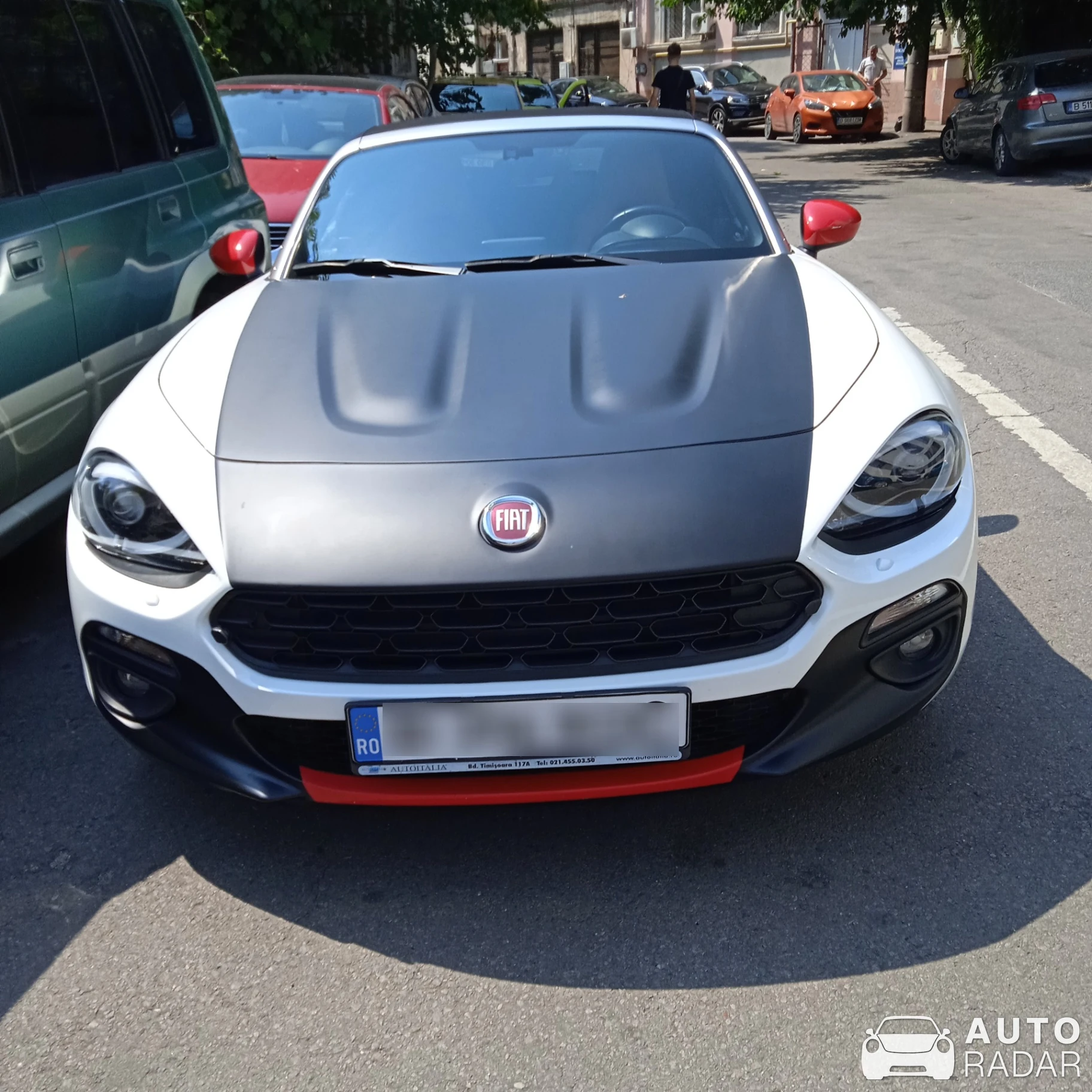 Fiat 124 Spider spotted in Bucharest, Romania