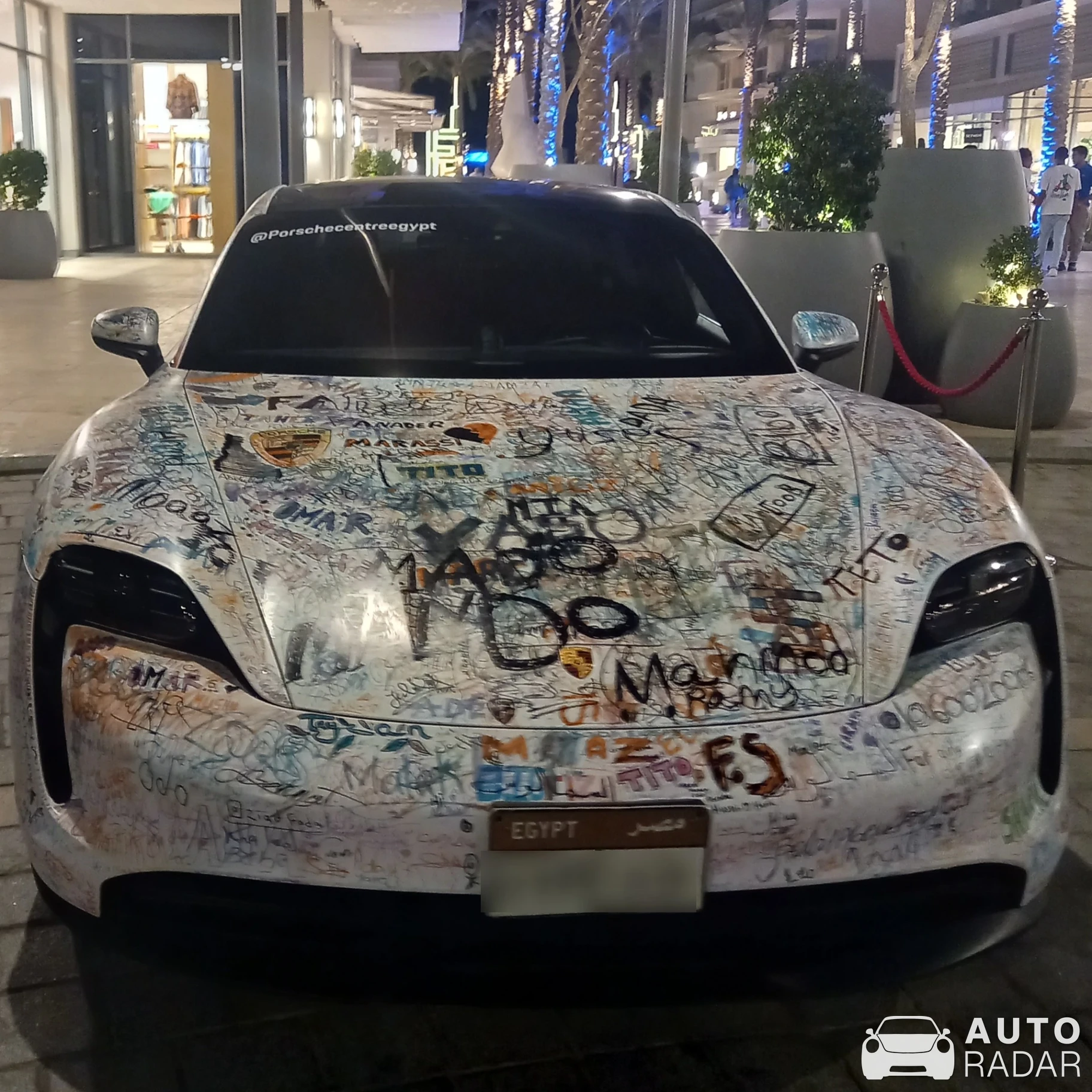 Porsche Taycan spotted in العلمين, Egypt