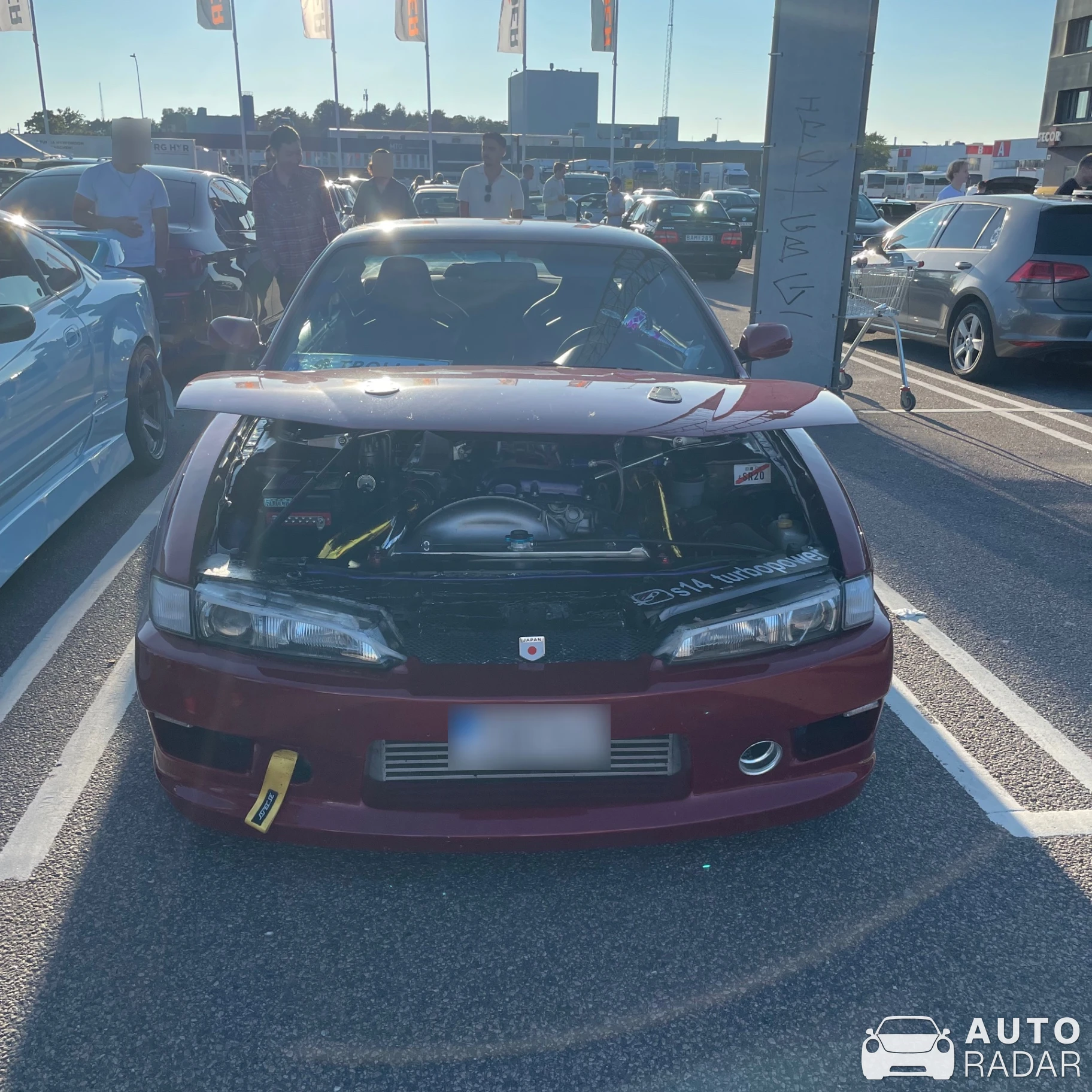 Nissan Silvia S14 spotted in Högsbo, Sweden