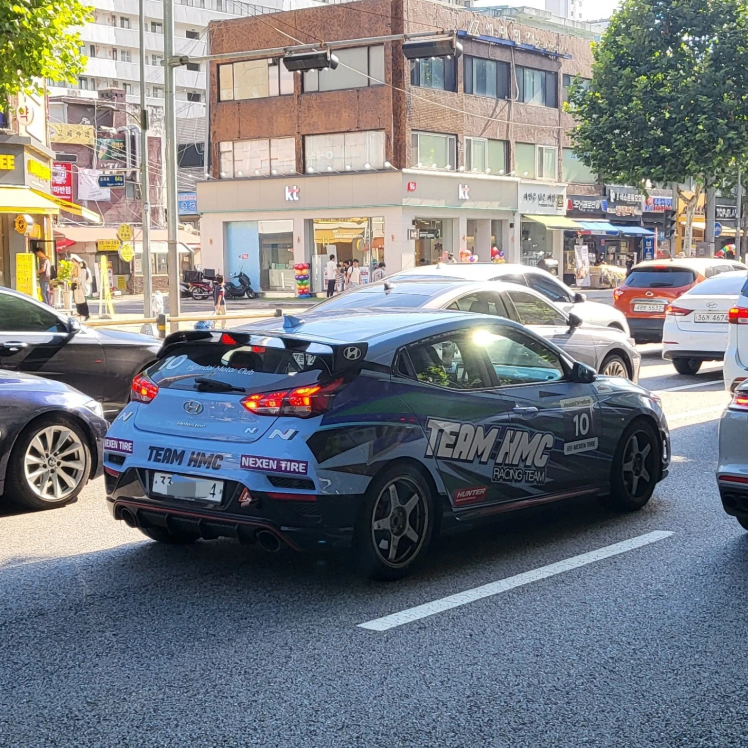 Hyundai Veloster N spotted in Gangnam District, South Korea