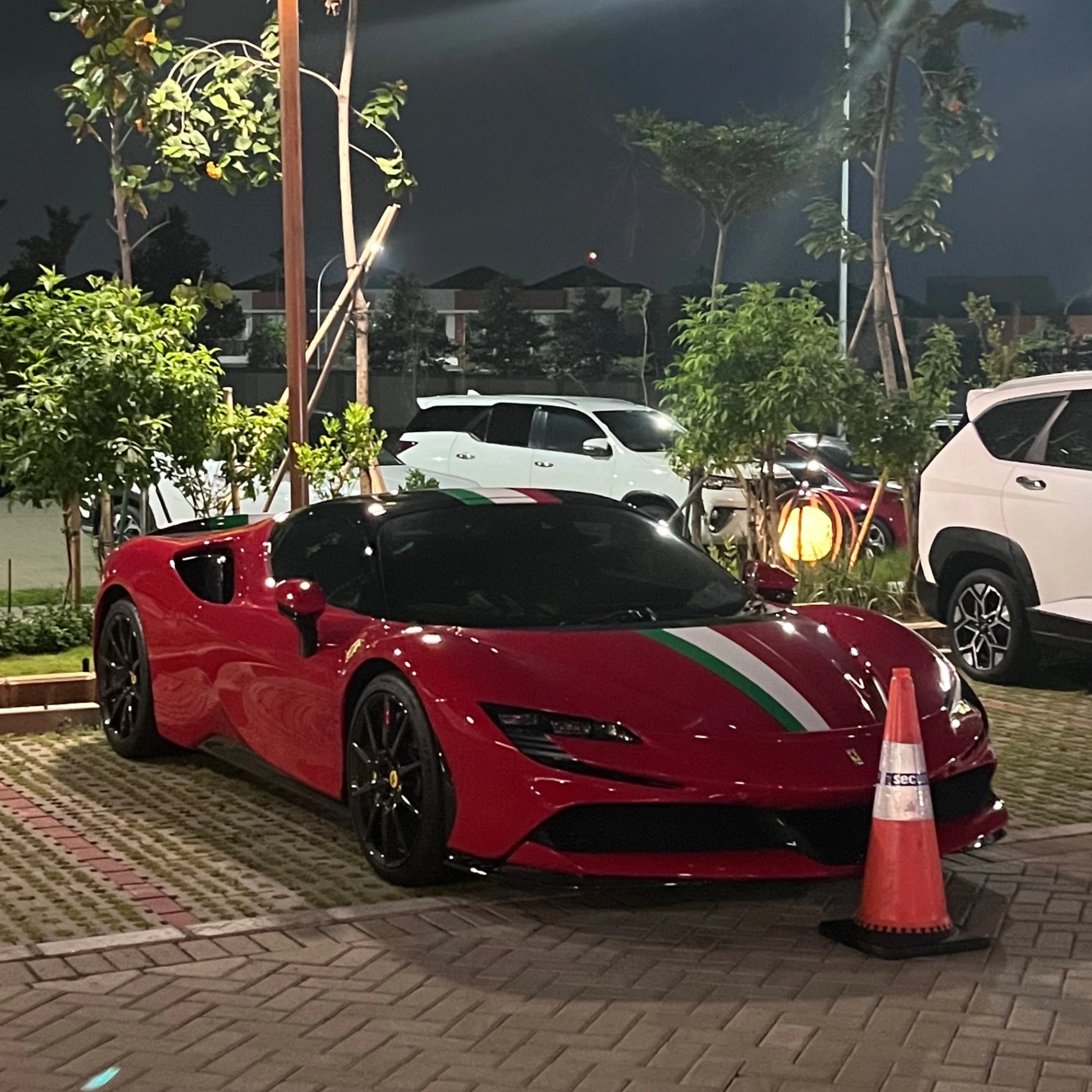Ferrari SF90 Spider Assetto Fiorano spotted in Kabupaten Tangerang, Indonesia