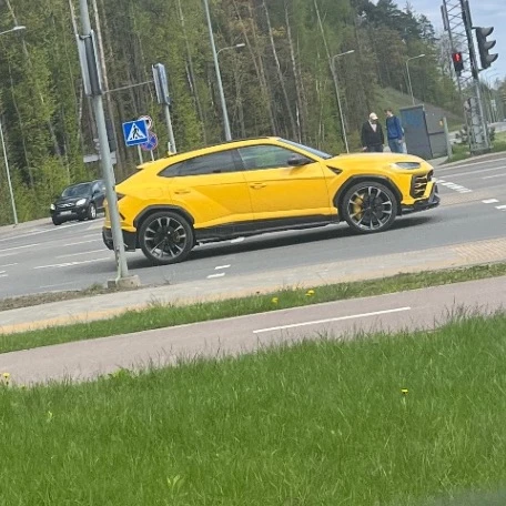 Lamborghini Urus spotted in Vilnius, Lithuania