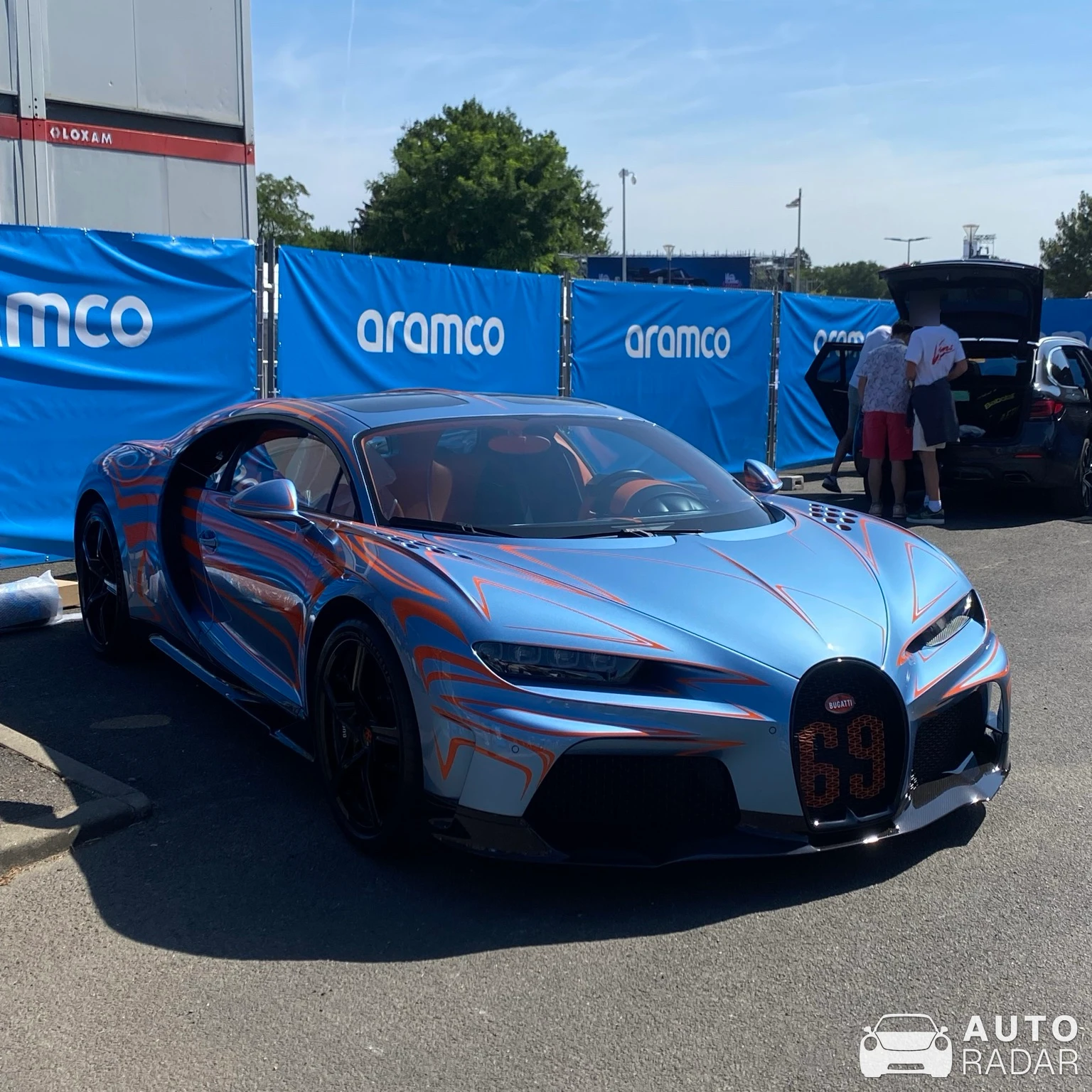 Bugatti Chiron Super Sport Vagues de Lumière spotted in Le Mans