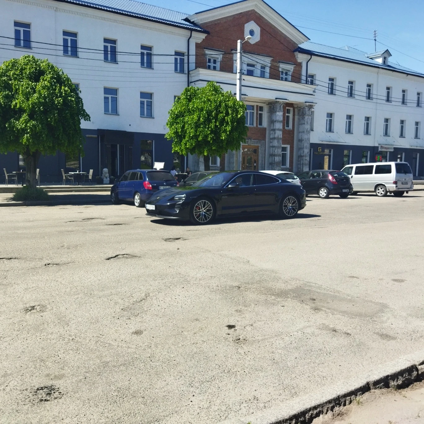 Porsche Taycan spotted in Біла Церква, Україна