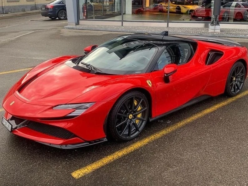 Ferrari SF90 Spider spotted in Burgas, Bulgaria