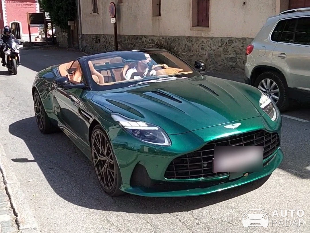 Aston Martin DB12 Volante spotted in Valloire