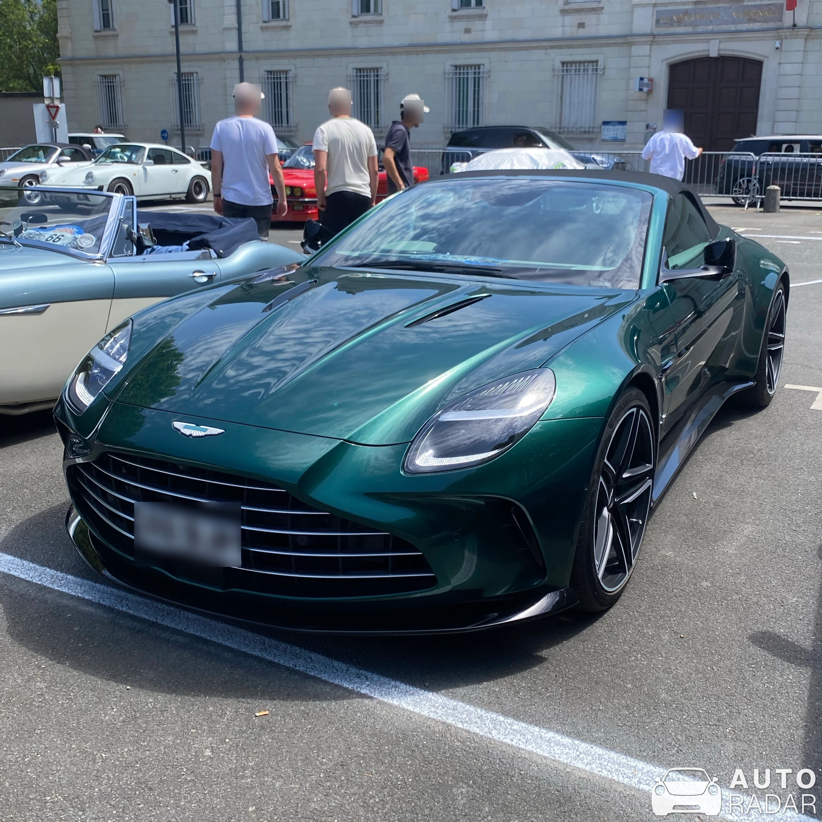 Aston Martin V12 Vantage Roadster spotted in Chinon
