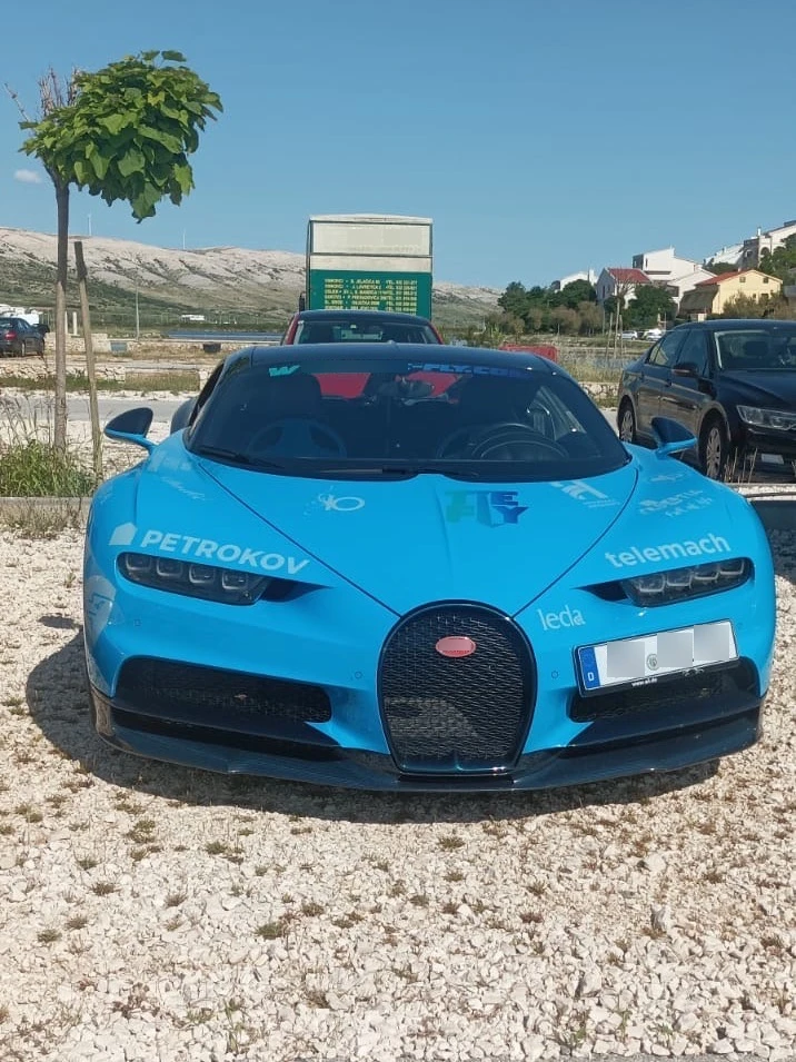 Bugatti Chiron spotted in Pag, Croatia
