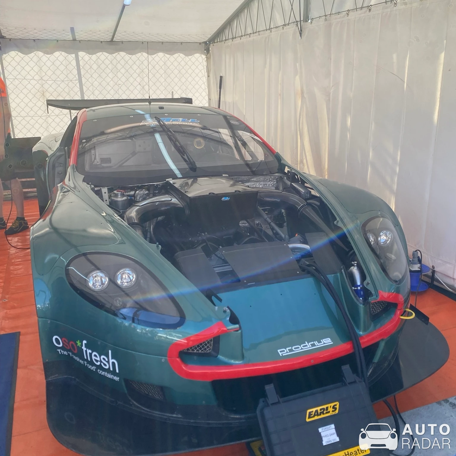 Aston Martin DBR9 spotted in Le Mans
