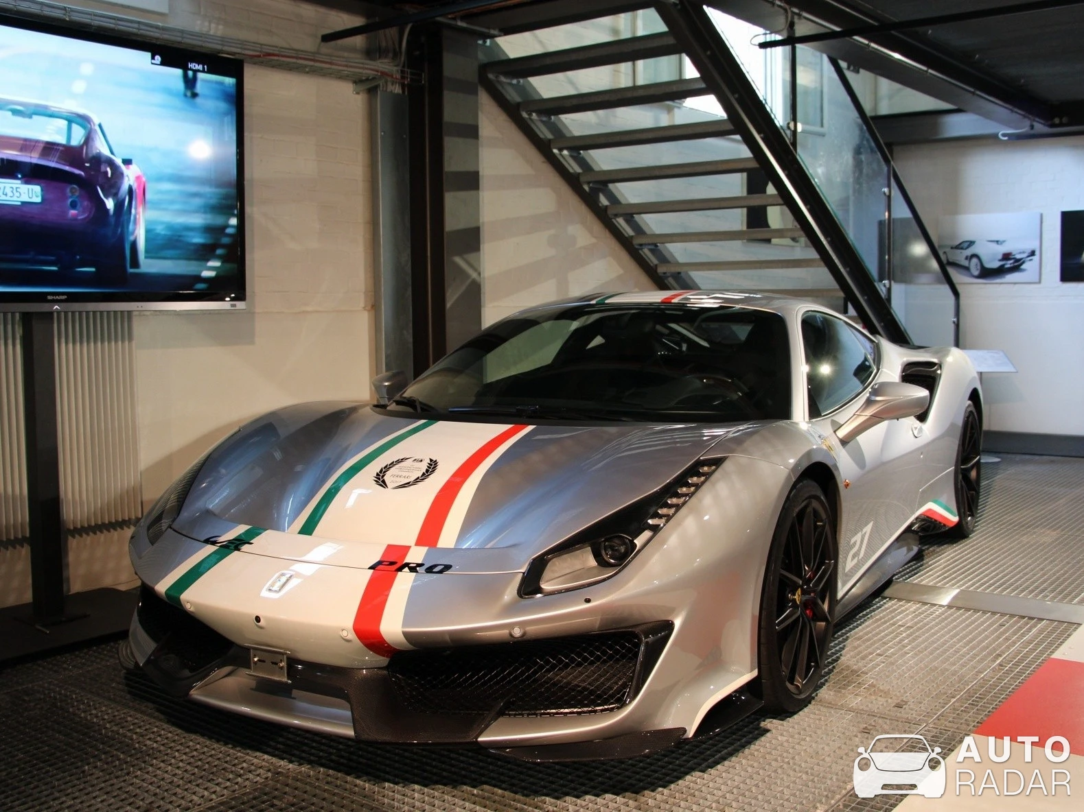 Ferrari 488 Pista Piloti spotted in Romanshorn