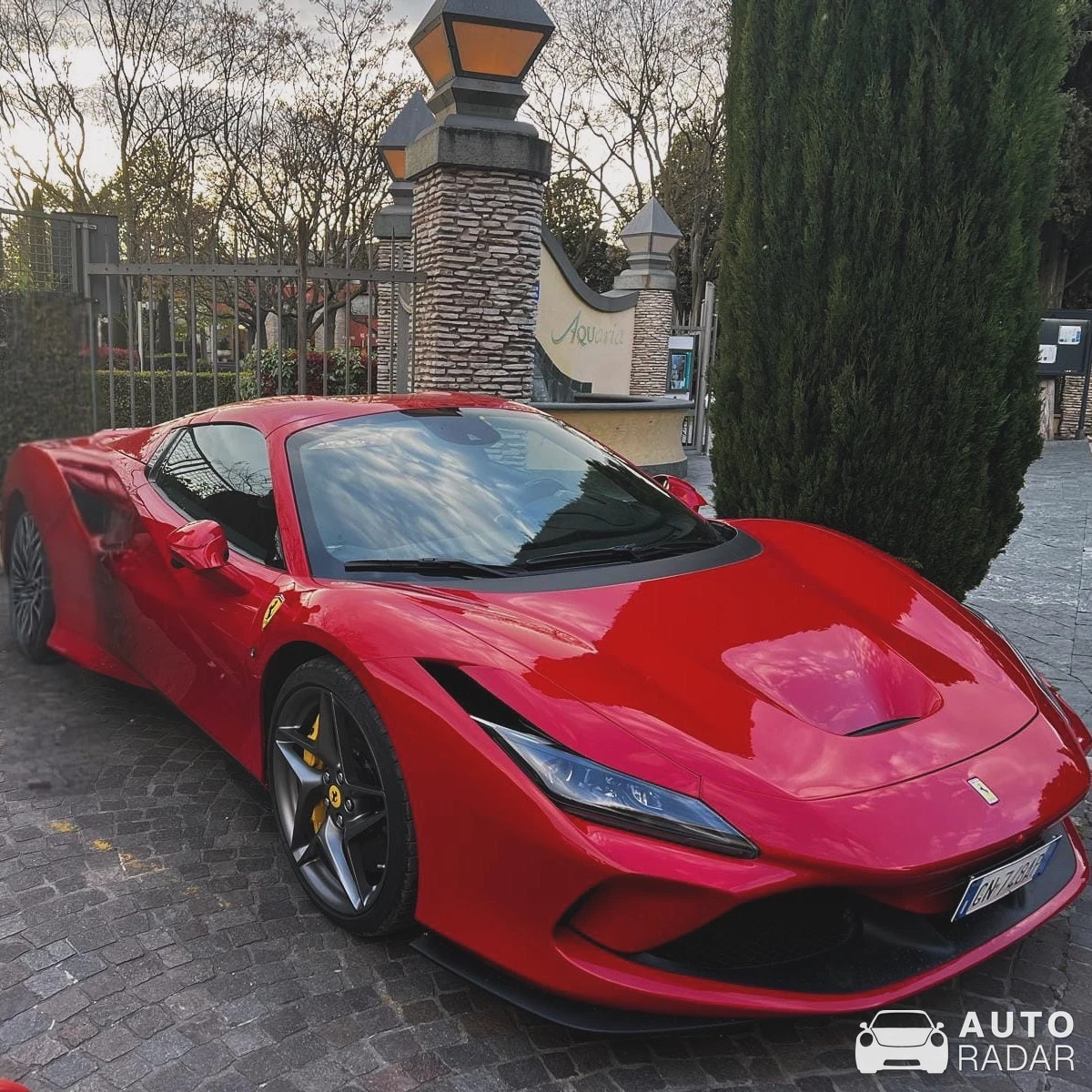 Ferrari F8 Tributo spotted in Metropolitan City of Milan, Italy