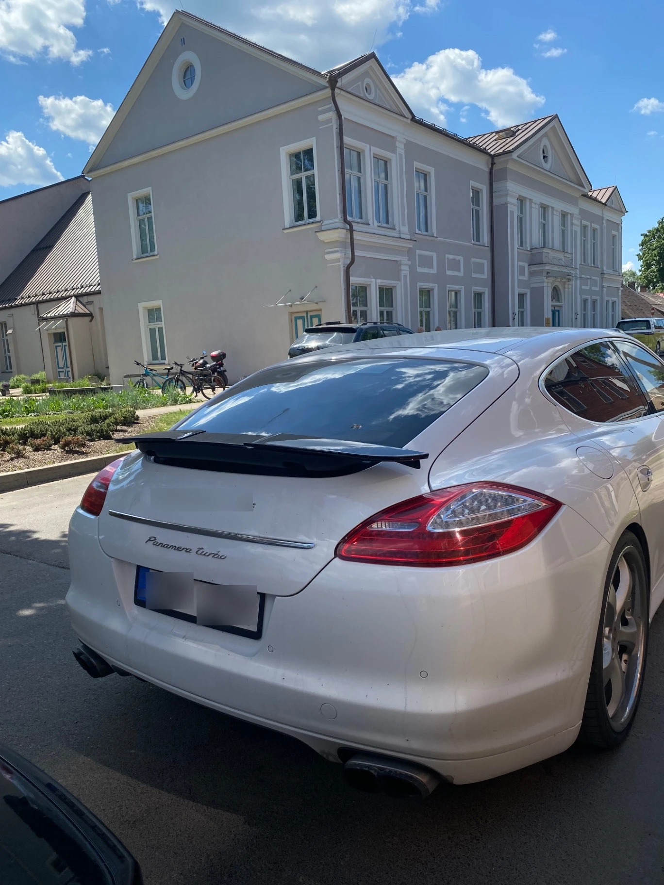 Porsche Panamera Turbo spotted in Rūjiena, Latvia