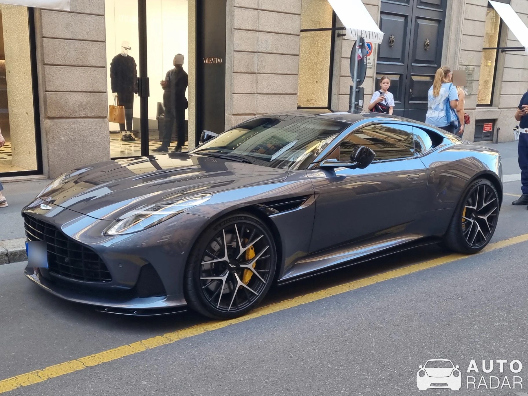 Aston Martin DB12 spotted in Milano, Italy