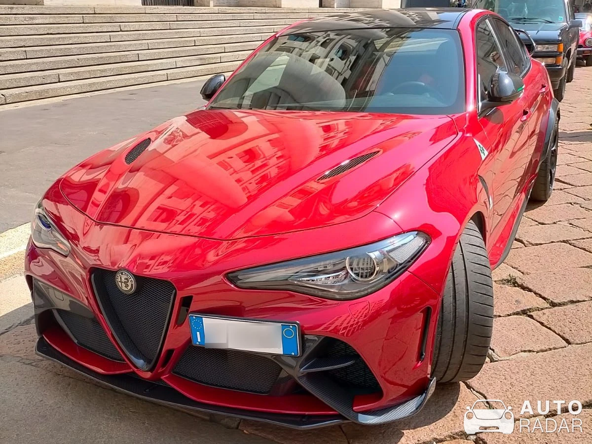 Alfa Romeo Giulia GTAm spotted in Milan, Italy