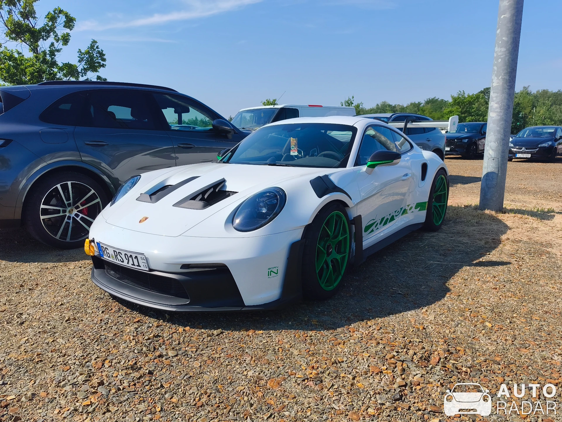 Porsche 992 GT3 RS Tribute to Carrera RS spotted in Schipkau