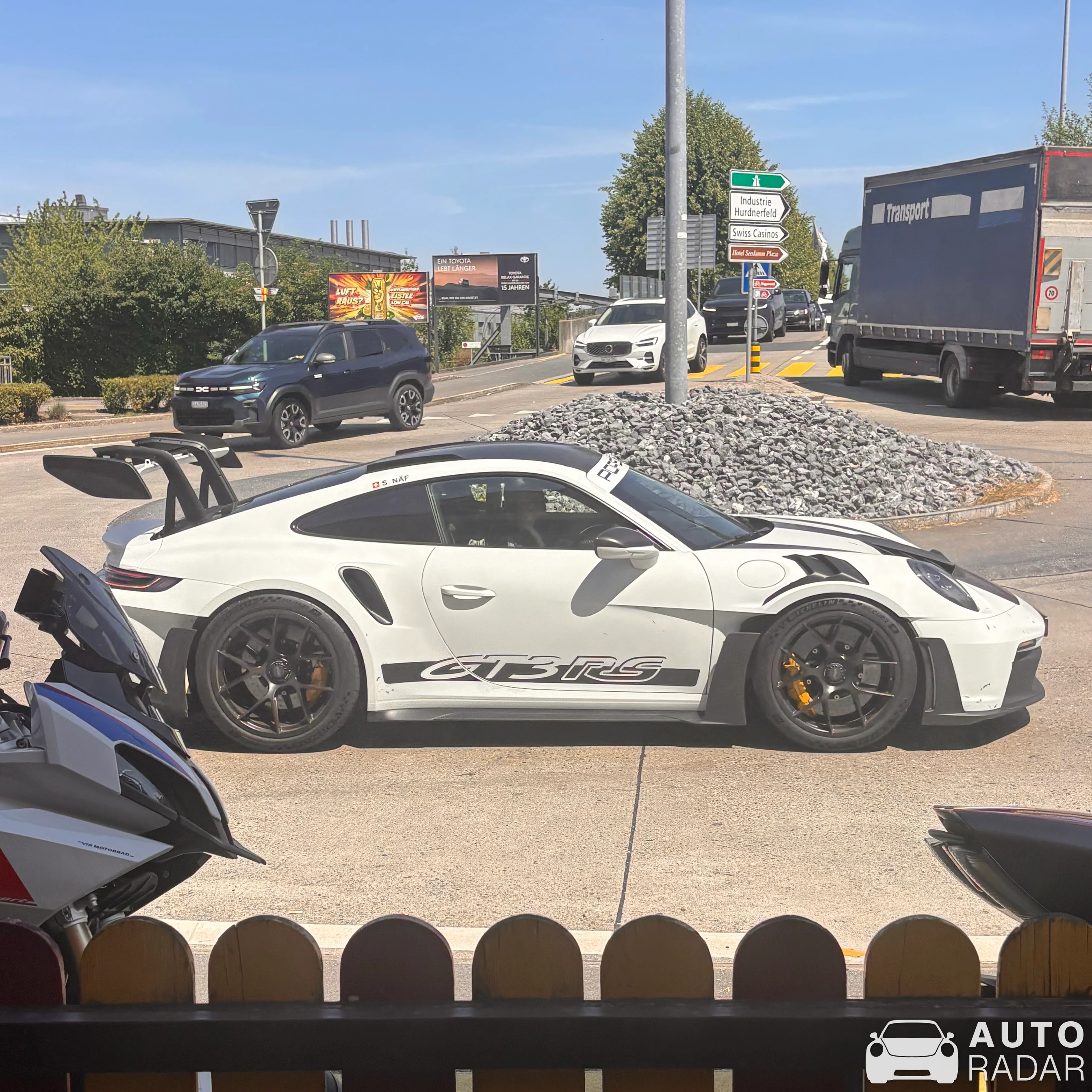 Porsche 992 GT3 RS MkI Weissach Package spotted in Pfäffikon SZ