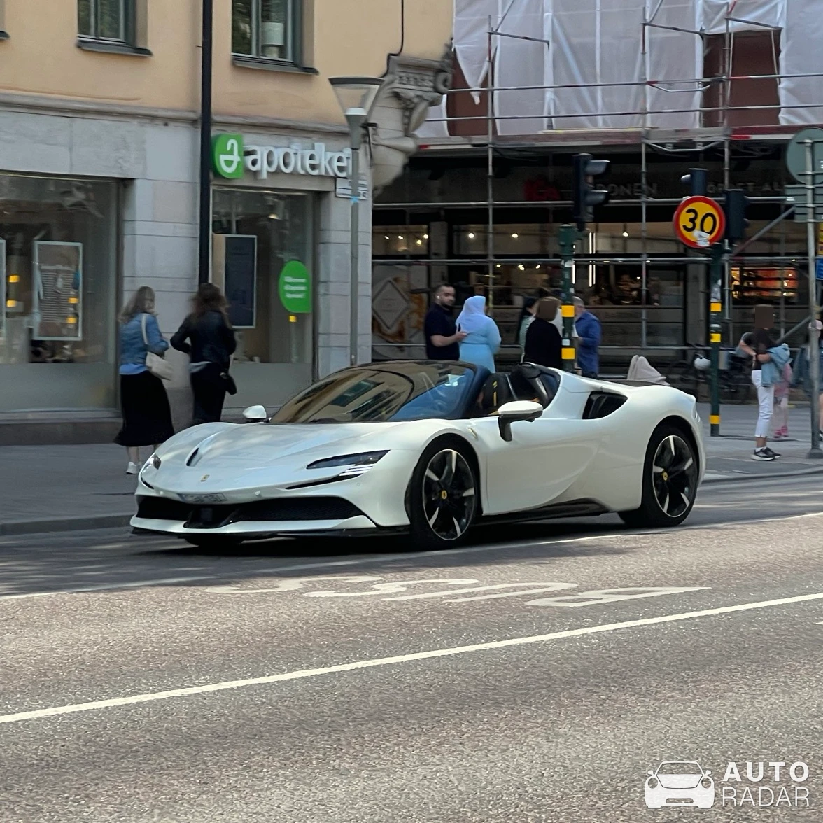 Ferrari SF90 Spider Assetto Fiorano spotted in Stockholm