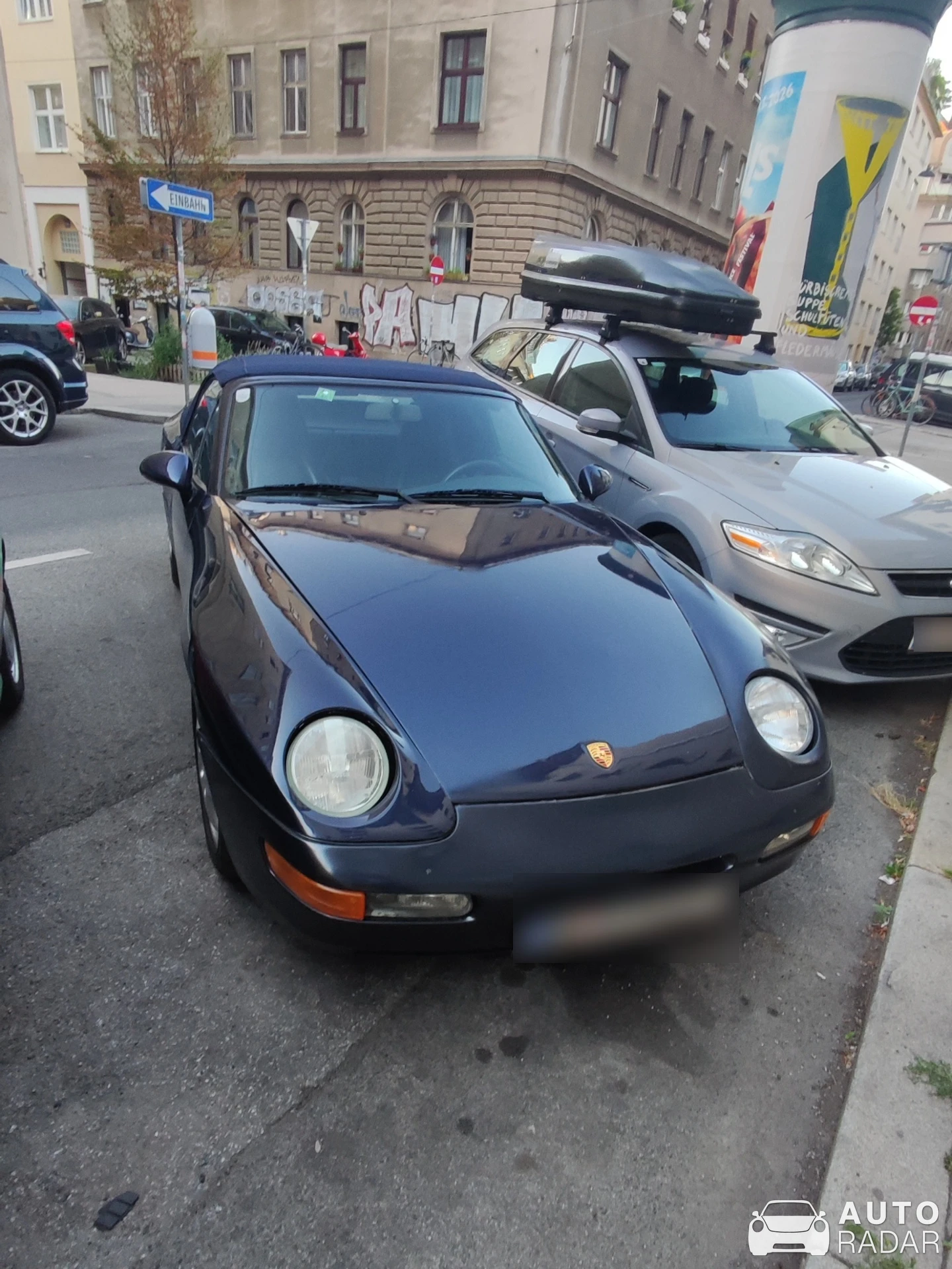 Porsche 968 Cabriolet spotted in Vienna