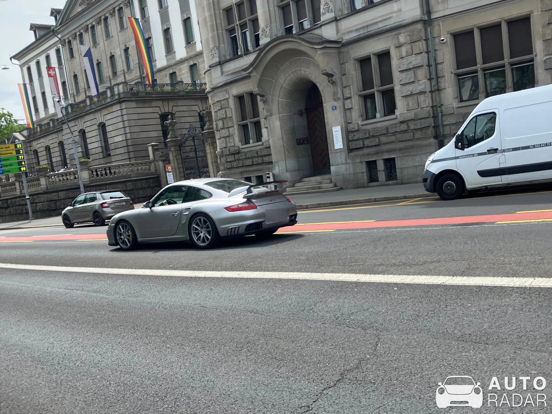 Porsche 997 GT2 spotted in Zürich