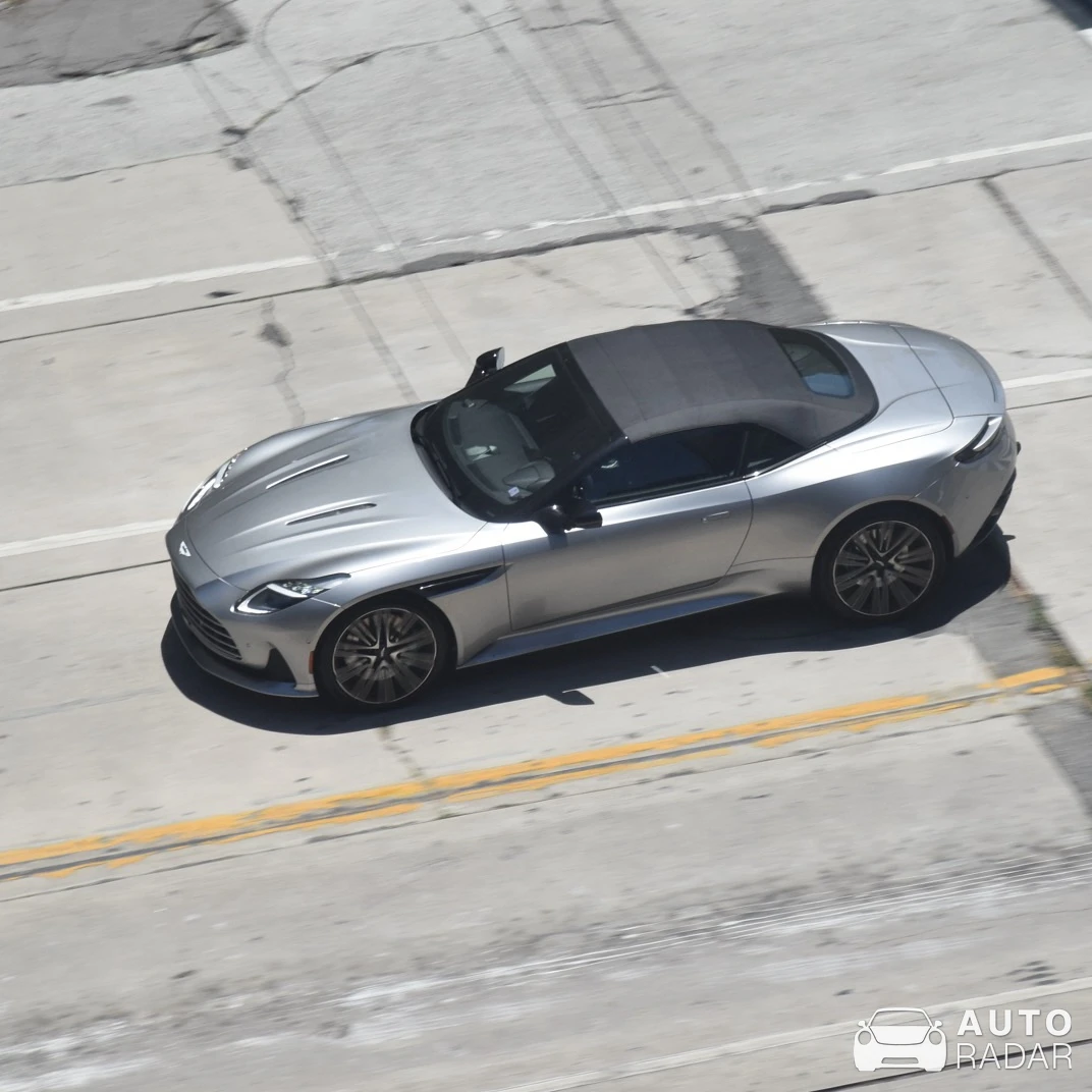 Aston Martin DB12 Volante spotted in Los Angeles